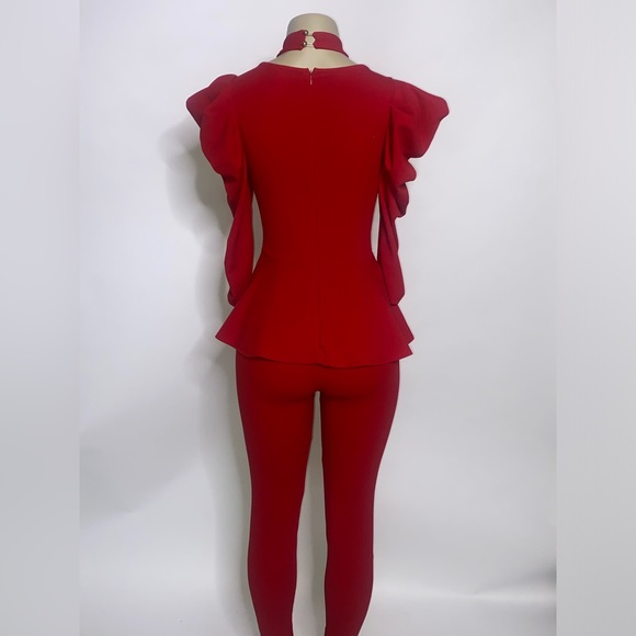 Red (1) pc Jumpsuit - Picture 2 of 6